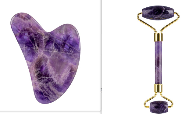 Amethyst Face Roller & Gua Sha Set