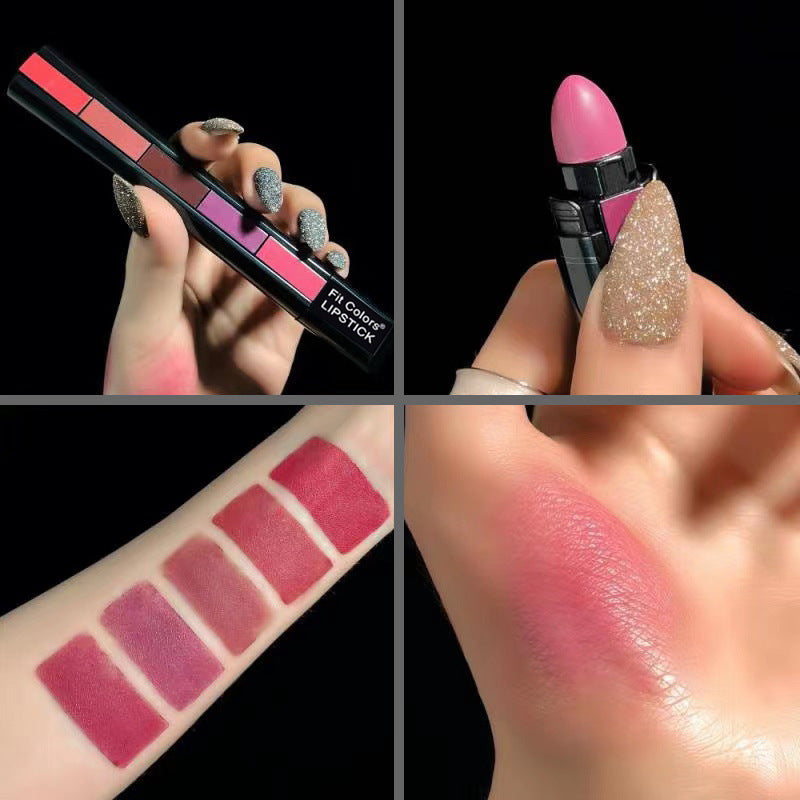 Matte Velvet Lipsticks Set-5 Shades