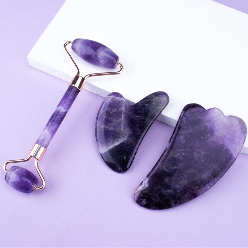 Amethyst Face Roller & Gua Sha Set
