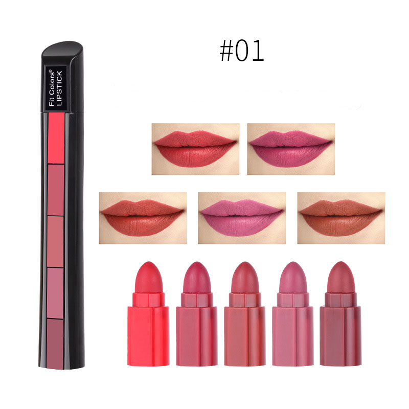 Matte Velvet Lipsticks Set-5 Shades
