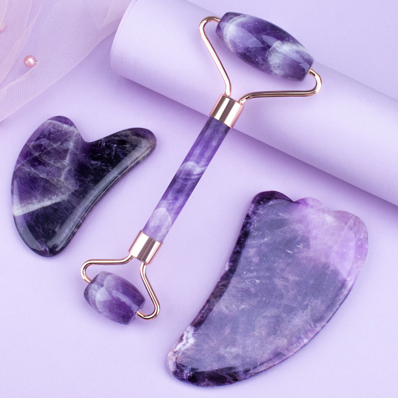 Amethyst Face Roller & Gua Sha Set