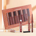 Matte Lip Gloss & Liner Set – 12 Pieces