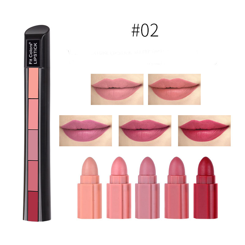 Matte Velvet Lipsticks Set-5 Shades